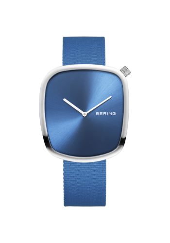Men's Pebble Stainless Steel Watch In Silver/Blue