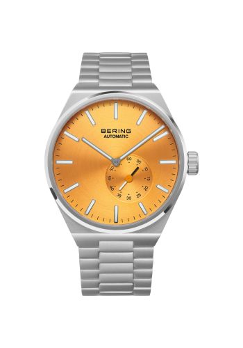 Men's Automatic Stainless Steel Watch In Silver/Yellow