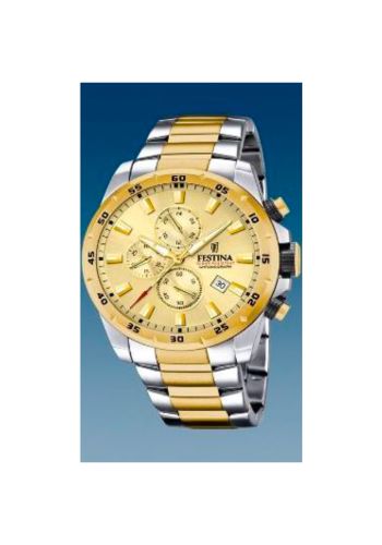 Festina Men's Golden Stainless Steel Watch Bracelet