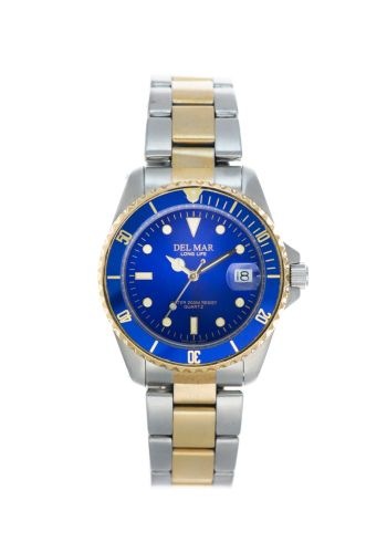 Two-Tone Men's Blue Diver's Watch