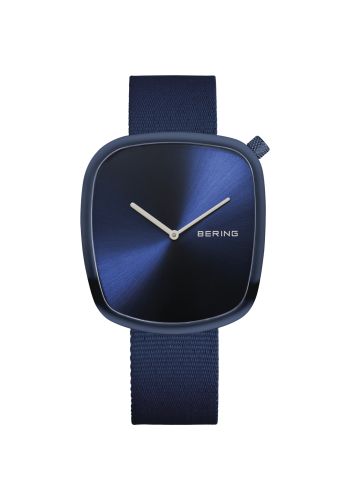 Men's Classic Stainless Steel Watch In Blue/Blue