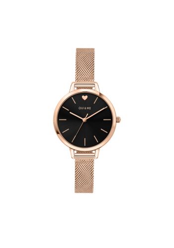 Oui & Me Amourette Rose Gold w/Black Dial